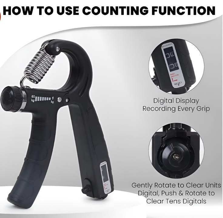 Build Strong Grip With Adjustable Hand Gripper